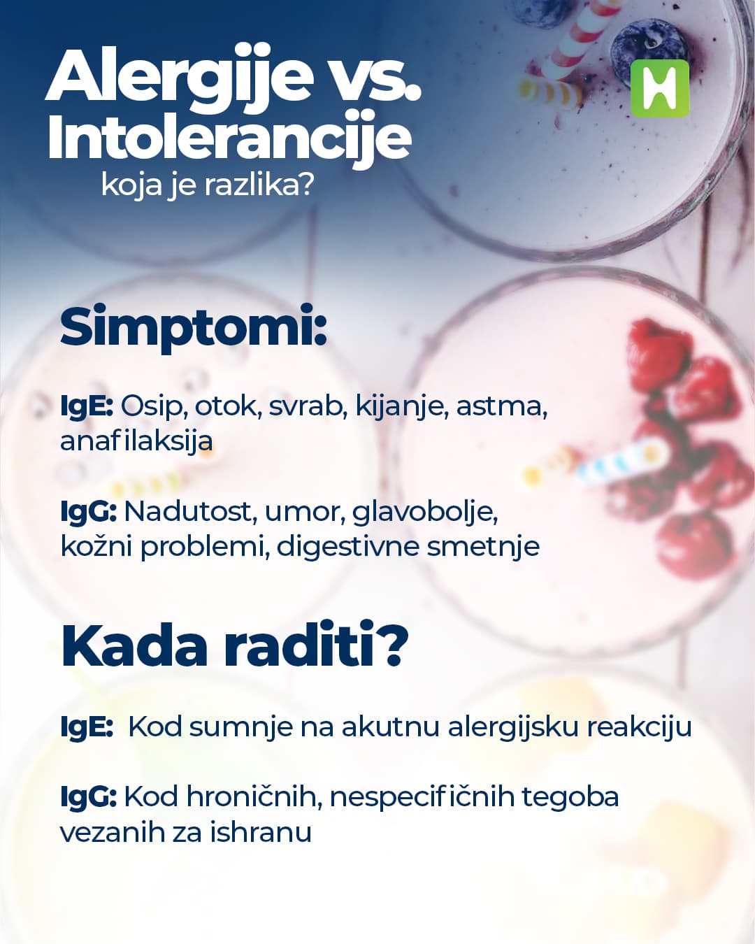 Alergije vs. Intolerancije - Kako ih razlikovati i kada testirati?