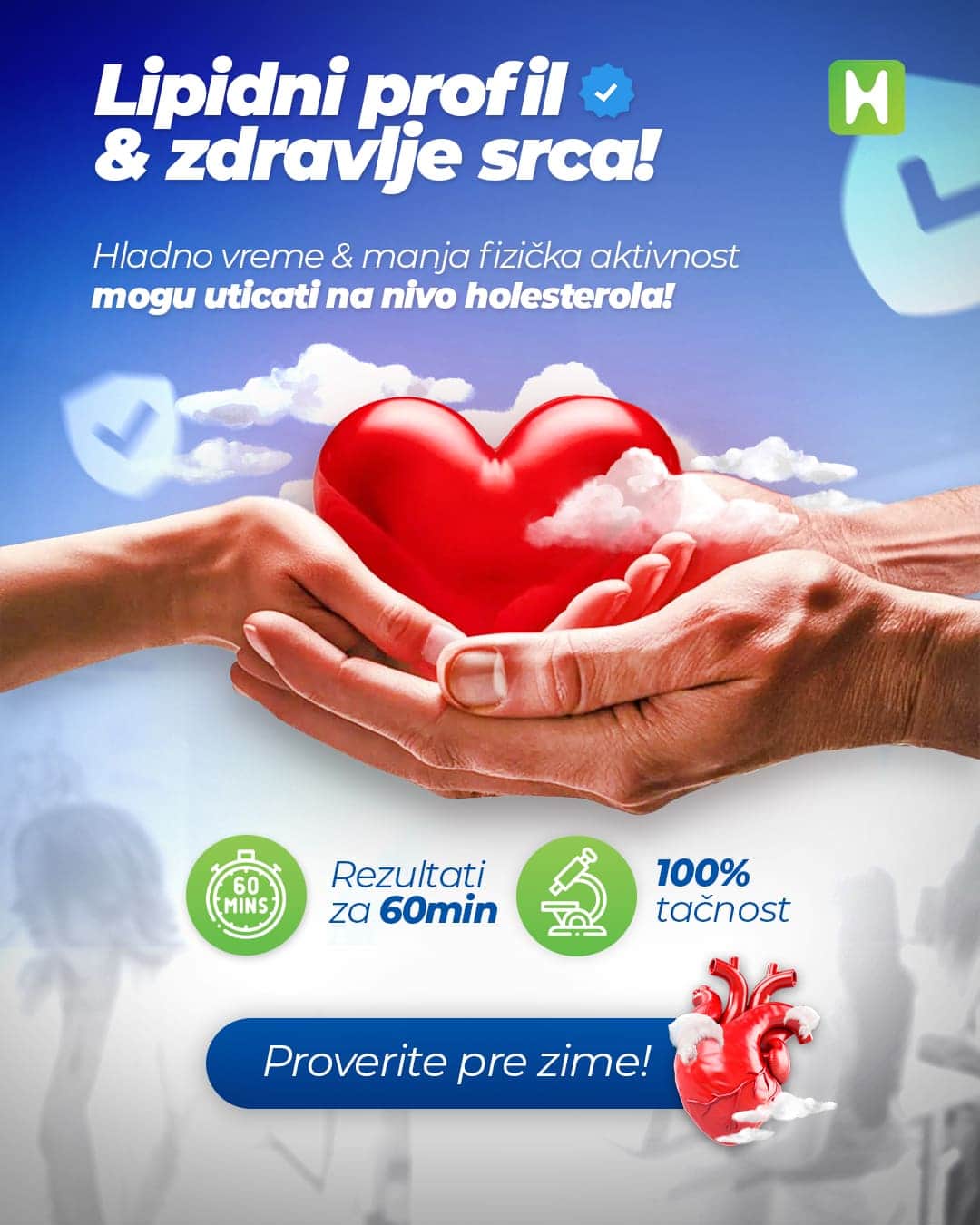 Lipidni status i zdravlje srca - proverite masnoće u krvi u Humalab laboratoriji.