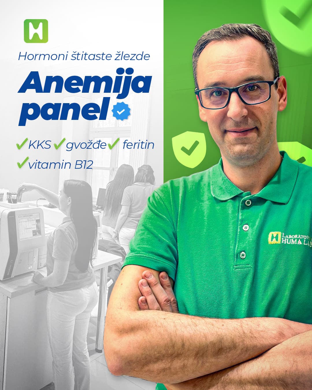 Anemija panel - saznajte uzrok umora i slabosti u Humalab Subotici