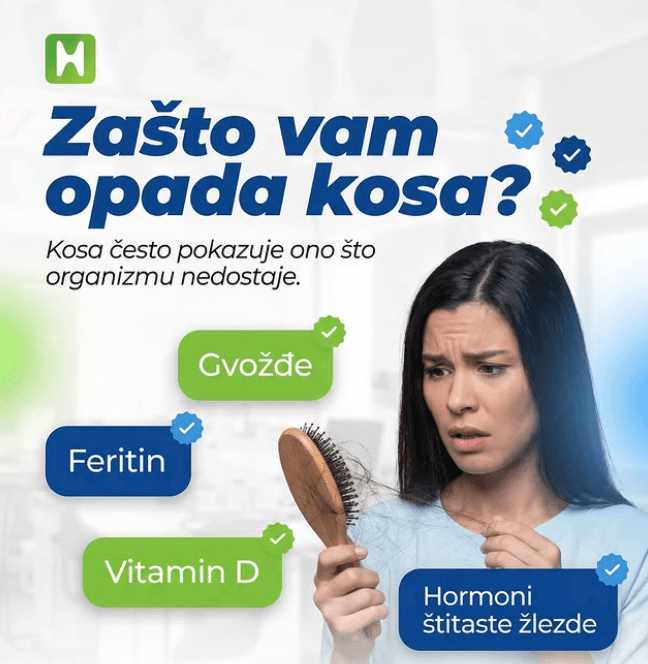 Zbog čega vam opada kosa? Odgovor vam daje krvna slika!